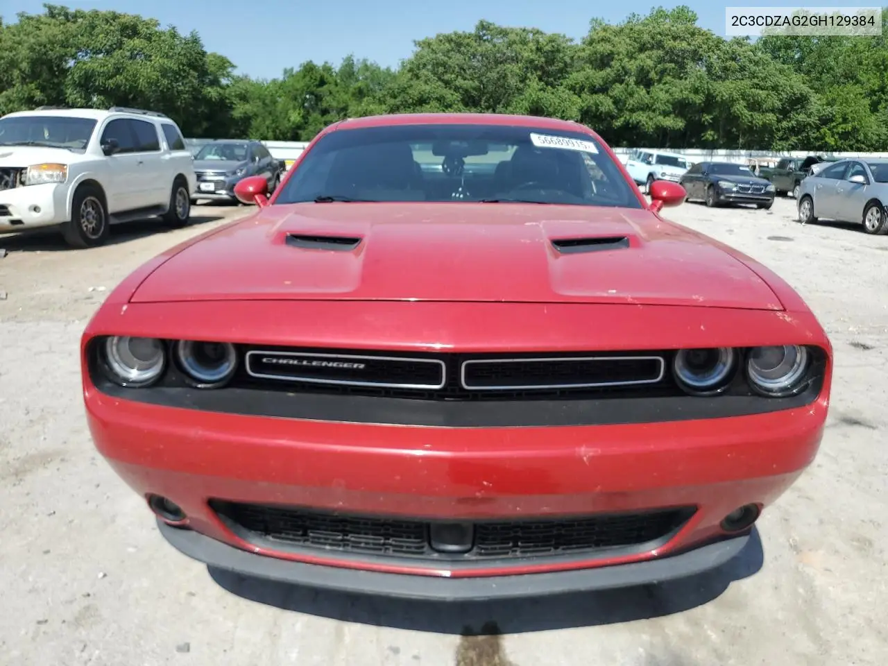 2016 Dodge Challenger Sxt VIN: 2C3CDZAG2GH129384 Lot: 56689915