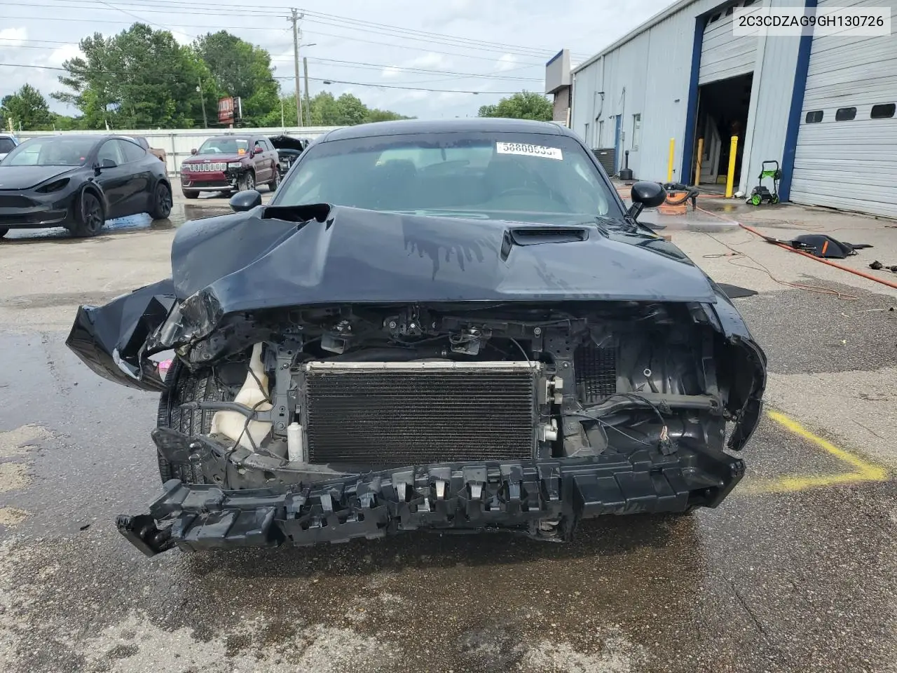 2016 Dodge Challenger Sxt VIN: 2C3CDZAG9GH130726 Lot: 58800535