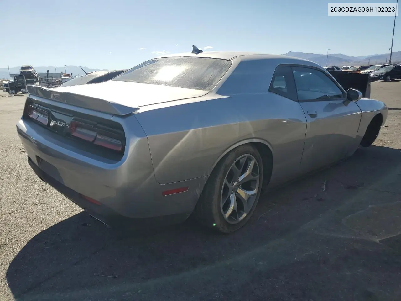 2016 Dodge Challenger Sxt VIN: 2C3CDZAG0GH102023 Lot: 61680015
