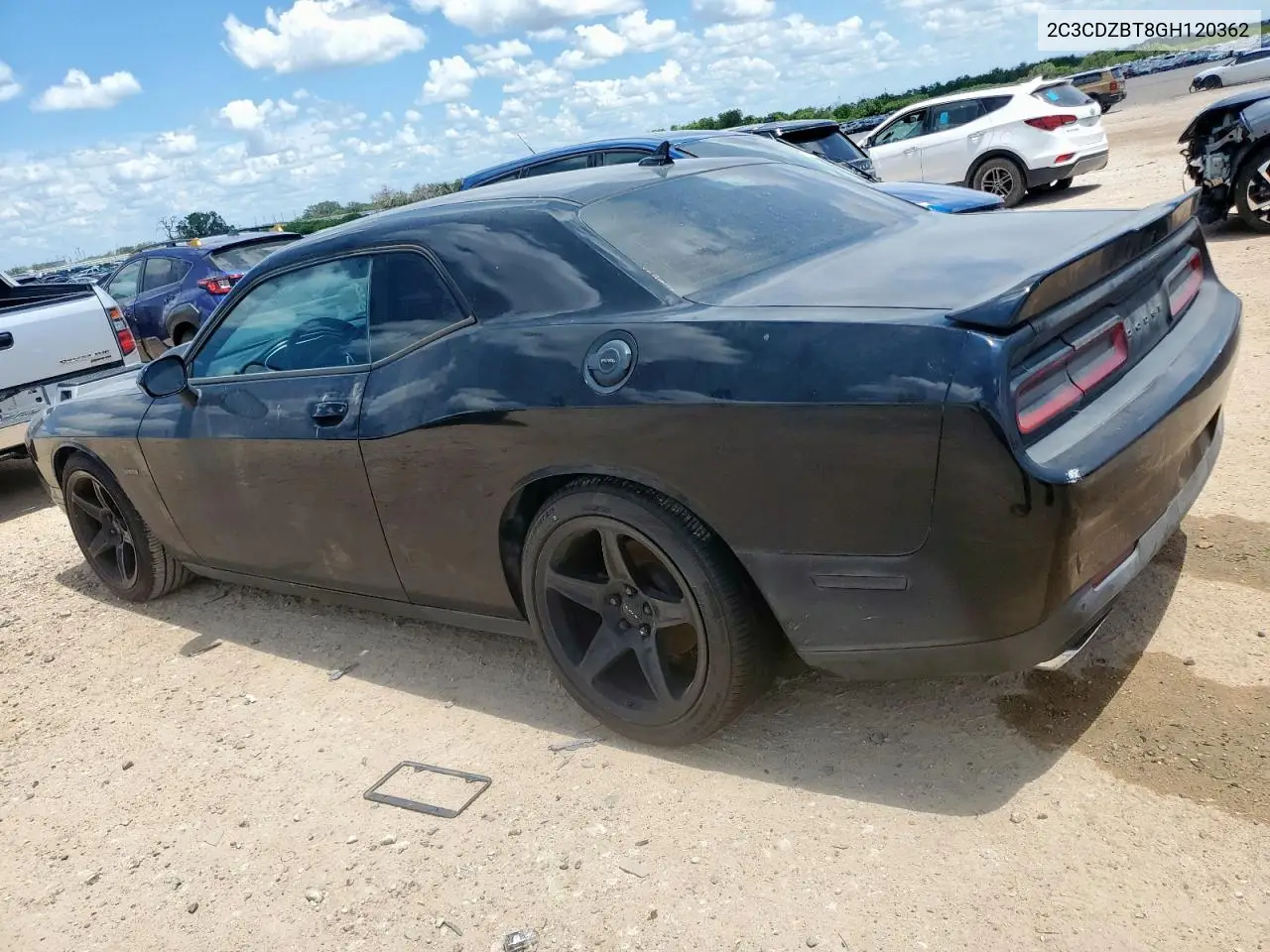 2016 Dodge Challenger R/T VIN: 2C3CDZBT8GH120362 Lot: 61696375