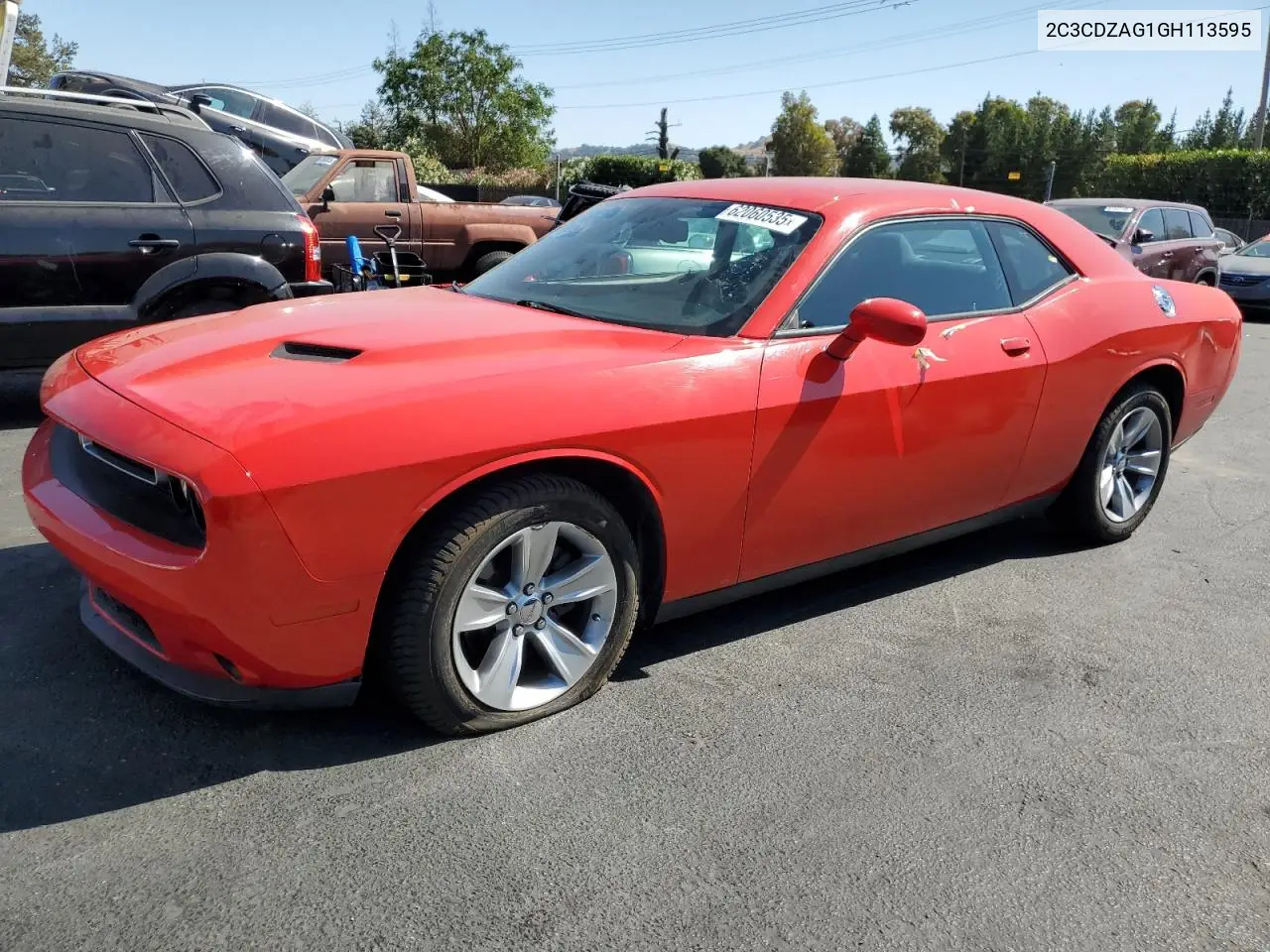 2016 Dodge Challenger Sxt VIN: 2C3CDZAG1GH113595 Lot: 62060535