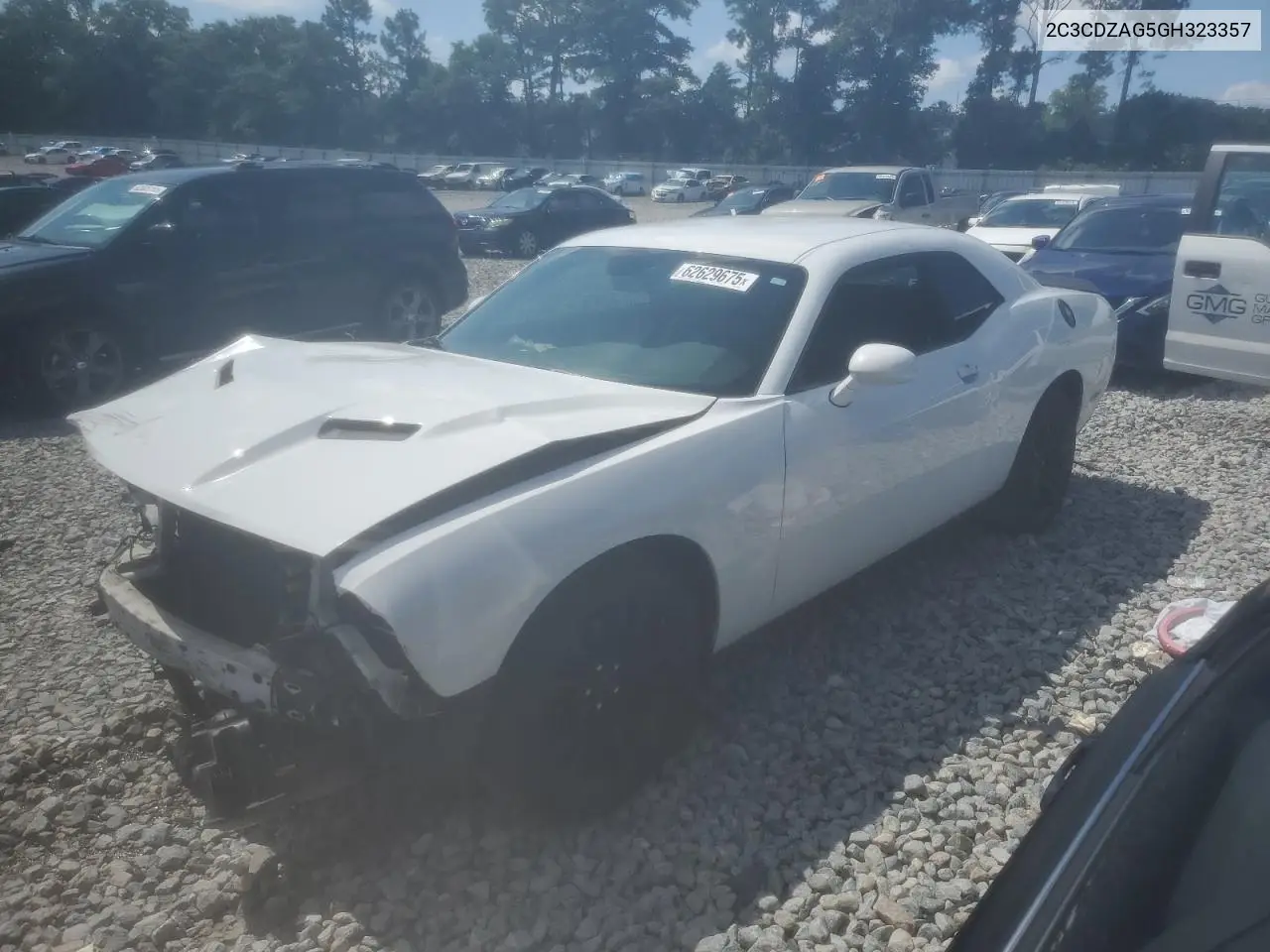2016 Dodge Challenger Sxt VIN: 2C3CDZAG5GH323357 Lot: 62629675