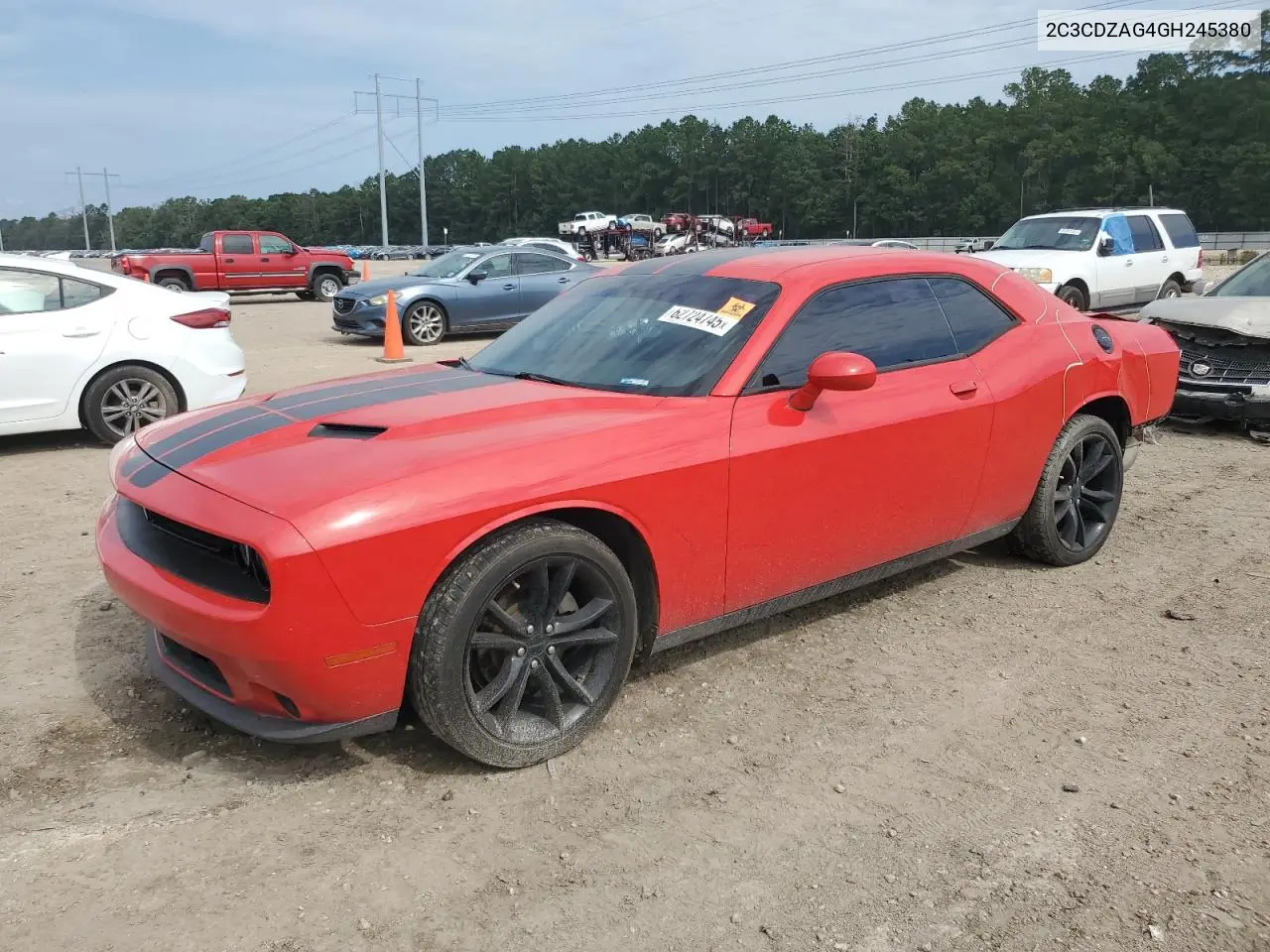 2016 Dodge Challenger Sxt VIN: 2C3CDZAG4GH245380 Lot: 62724745