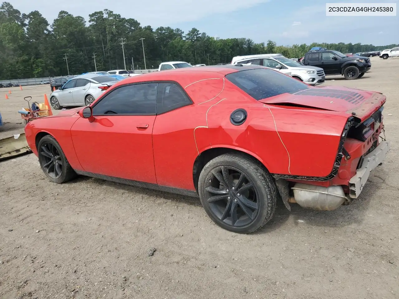 2016 Dodge Challenger Sxt VIN: 2C3CDZAG4GH245380 Lot: 62724745