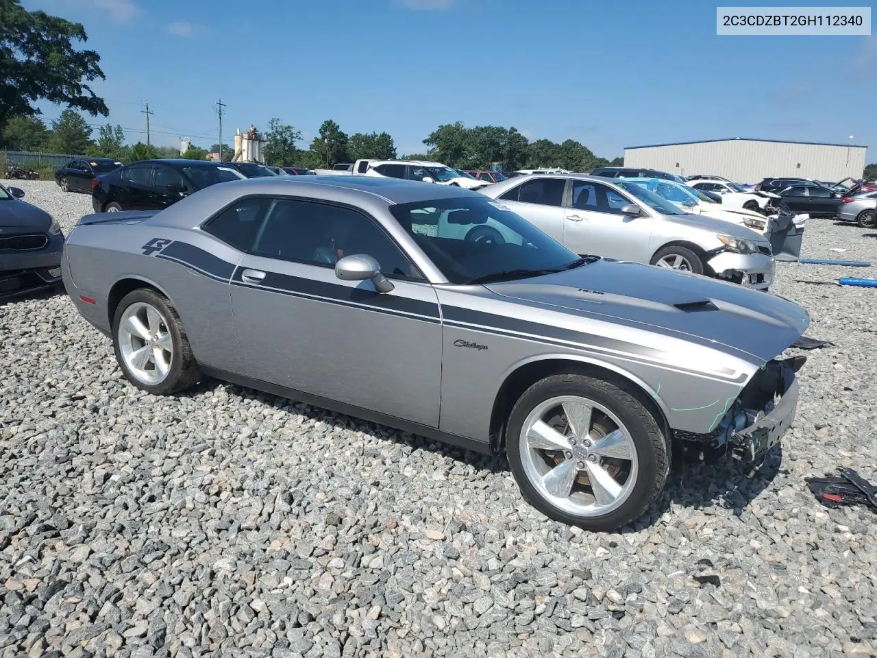 2016 Dodge Challenger R/T VIN: 2C3CDZBT2GH112340 Lot: 62854295