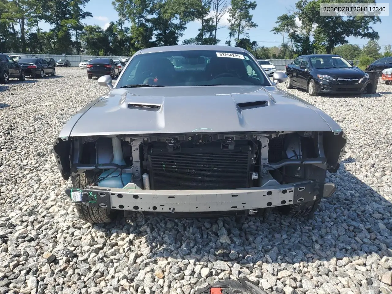 2016 Dodge Challenger R/T VIN: 2C3CDZBT2GH112340 Lot: 62854295