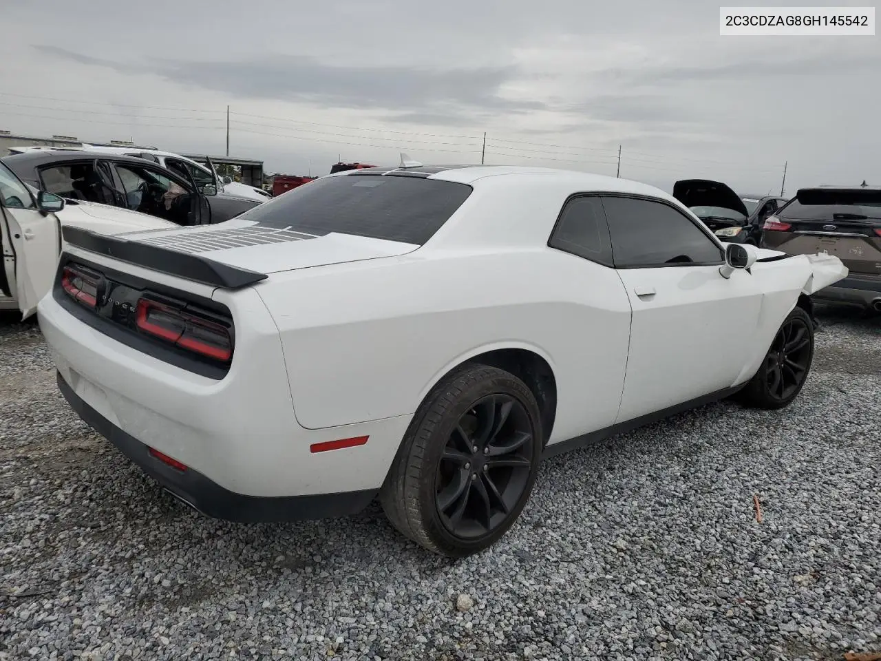 2016 Dodge Challenger Sxt VIN: 2C3CDZAG8GH145542 Lot: 62913435