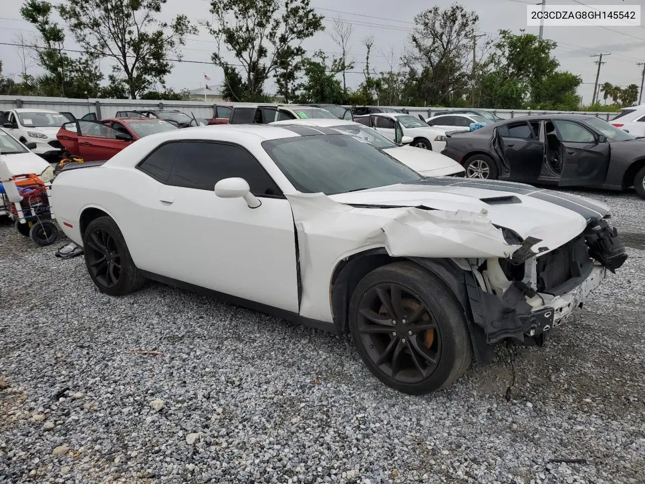 2016 Dodge Challenger Sxt VIN: 2C3CDZAG8GH145542 Lot: 62913435