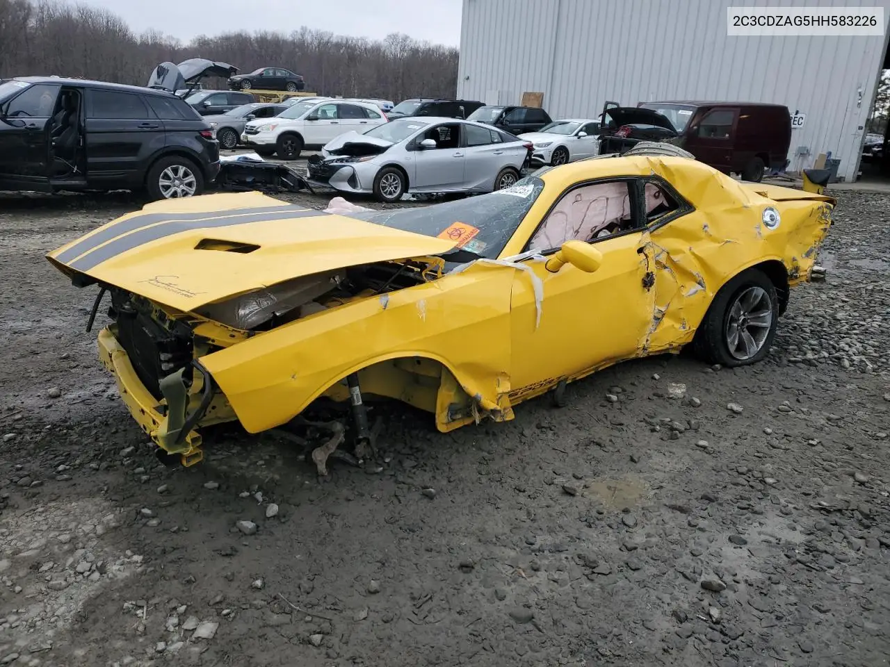 2017 Dodge Challenger Sxt VIN: 2C3CDZAG5HH583226 Lot: 46778625
