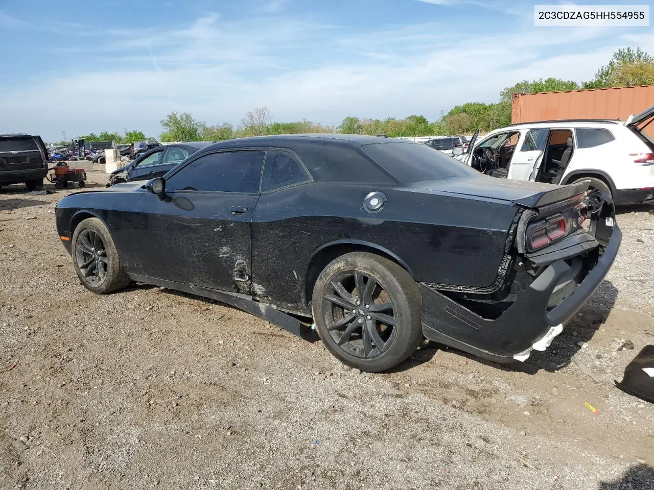 2017 Dodge Challenger Sxt VIN: 2C3CDZAG5HH554955 Lot: 56189175