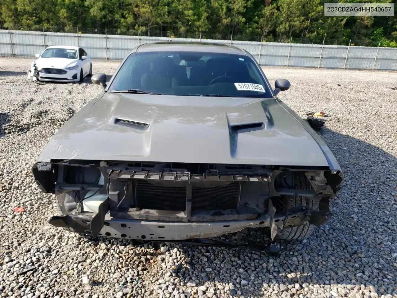 2017 Dodge Challenger Sxt VIN: 2C3CDZAG4HH540657 Lot: 57071585
