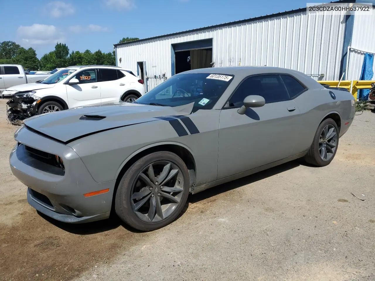 2017 Dodge Challenger Sxt VIN: 2C3CDZAG0HH637922 Lot: 60135175
