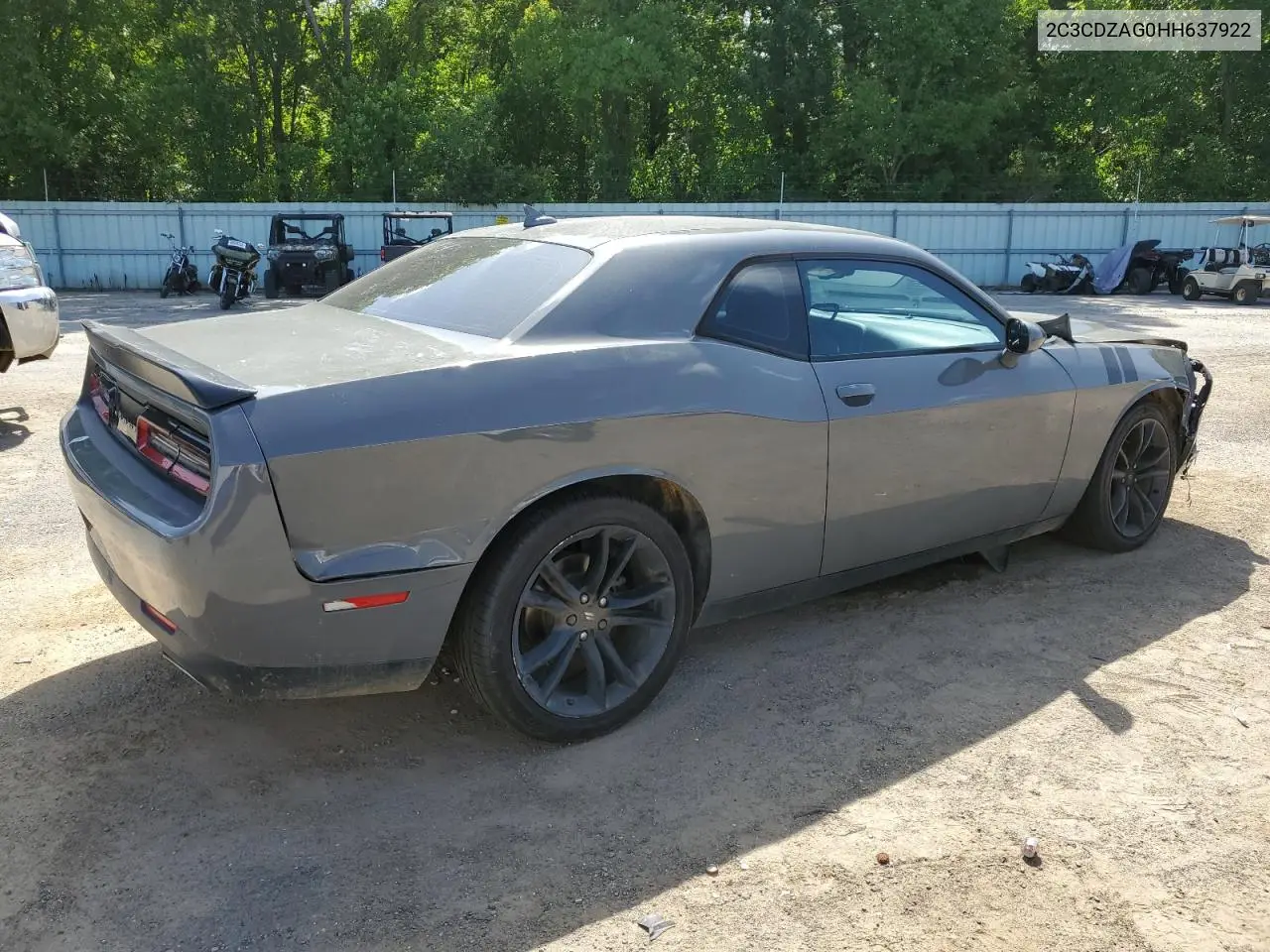 2017 Dodge Challenger Sxt VIN: 2C3CDZAG0HH637922 Lot: 60135175