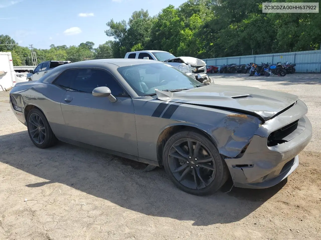 2017 Dodge Challenger Sxt VIN: 2C3CDZAG0HH637922 Lot: 60135175