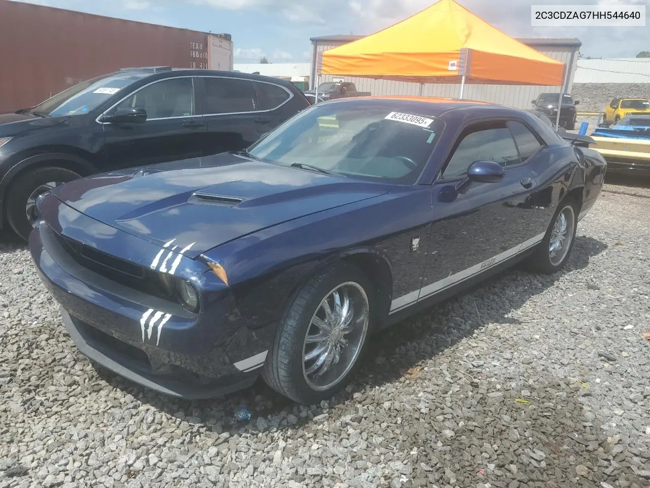 2017 Dodge Challenger Sxt VIN: 2C3CDZAG7HH544640 Lot: 62333095
