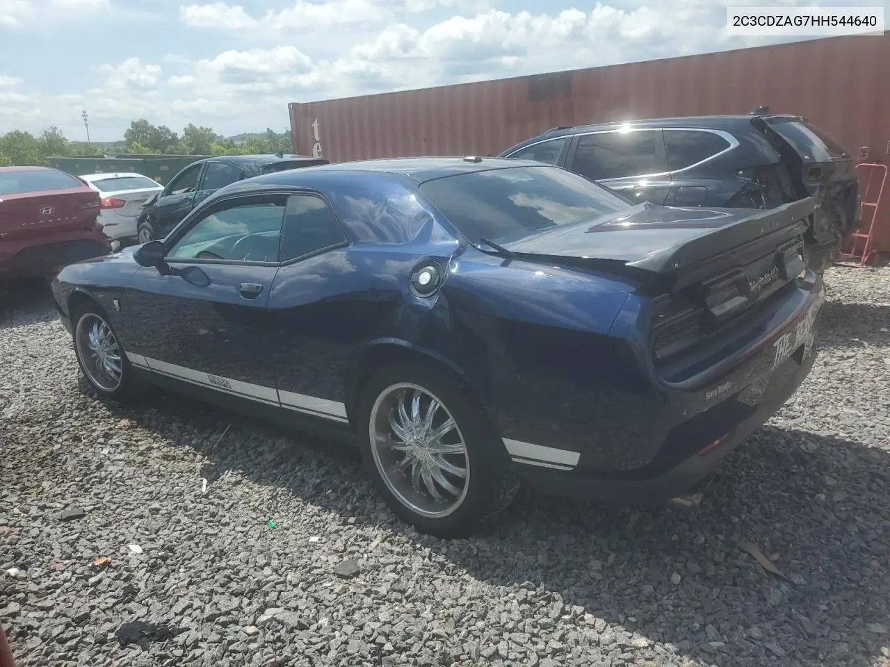 2017 Dodge Challenger Sxt VIN: 2C3CDZAG7HH544640 Lot: 62333095