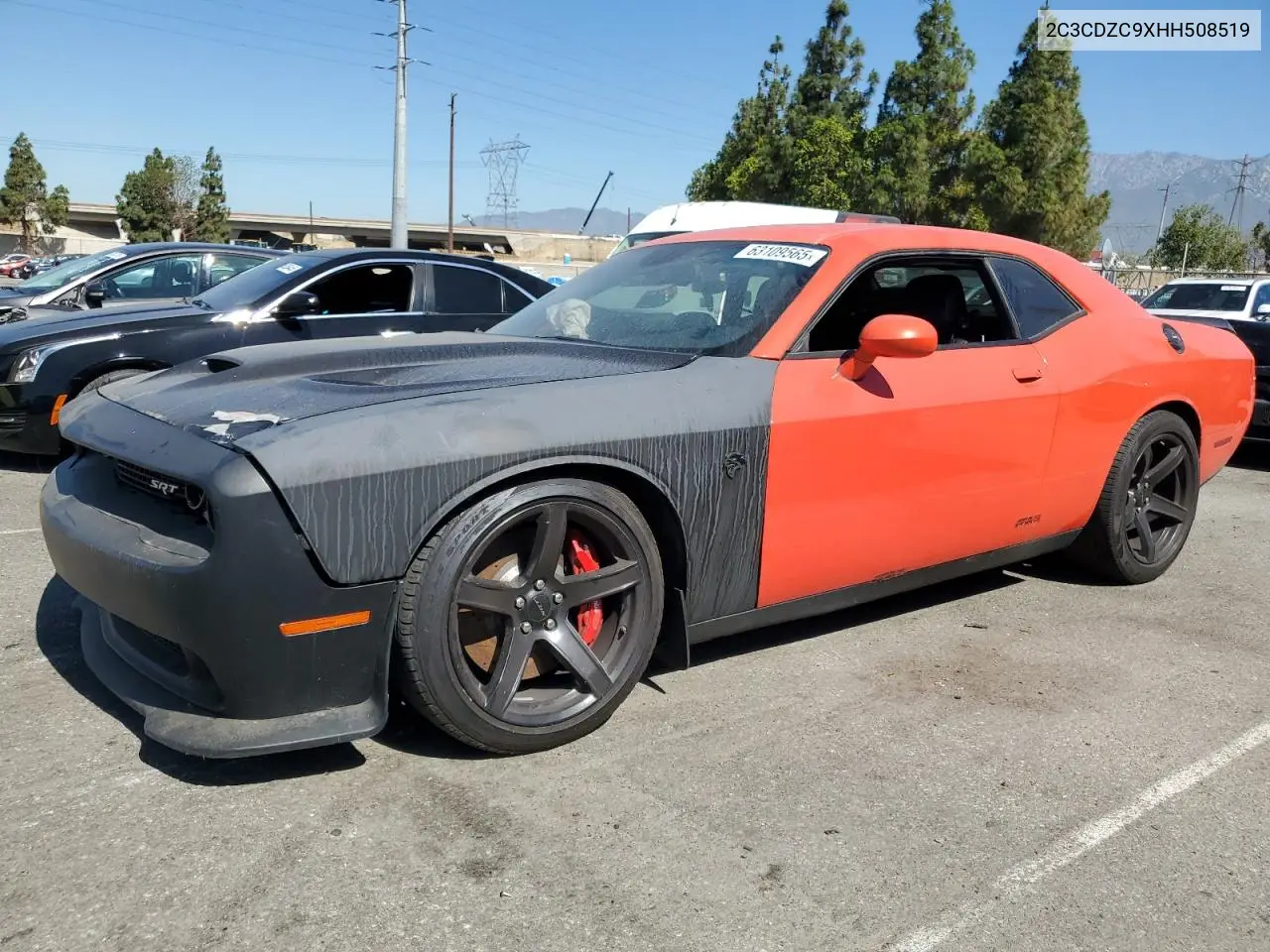 2017 Dodge Challenger Srt Hellcat VIN: 2C3CDZC9XHH508519 Lot: 63109565