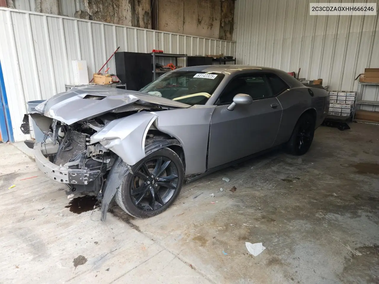 2017 Dodge Challenger Sxt VIN: 2C3CDZAGXHH666246 Lot: 63142325