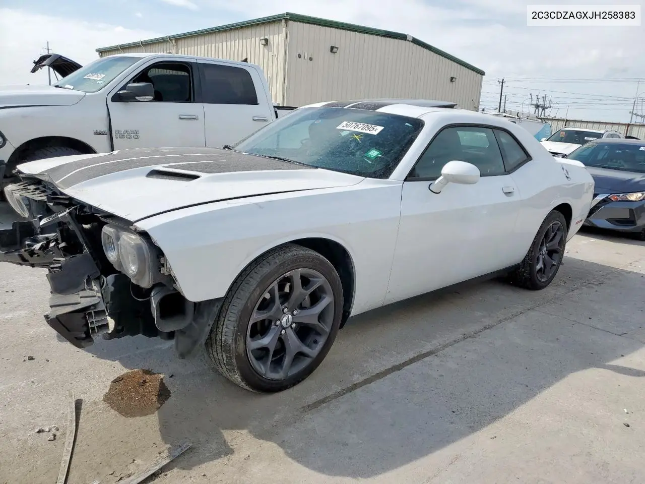 2018 Dodge Challenger Sxt VIN: 2C3CDZAGXJH258383 Lot: 50767095