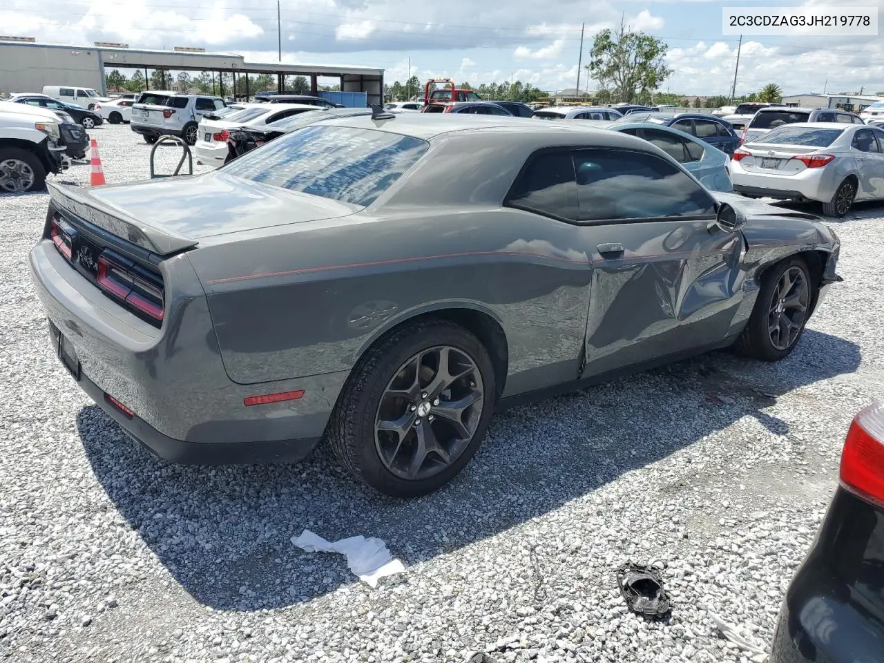2018 Dodge Challenger Sxt VIN: 2C3CDZAG3JH219778 Lot: 55971115