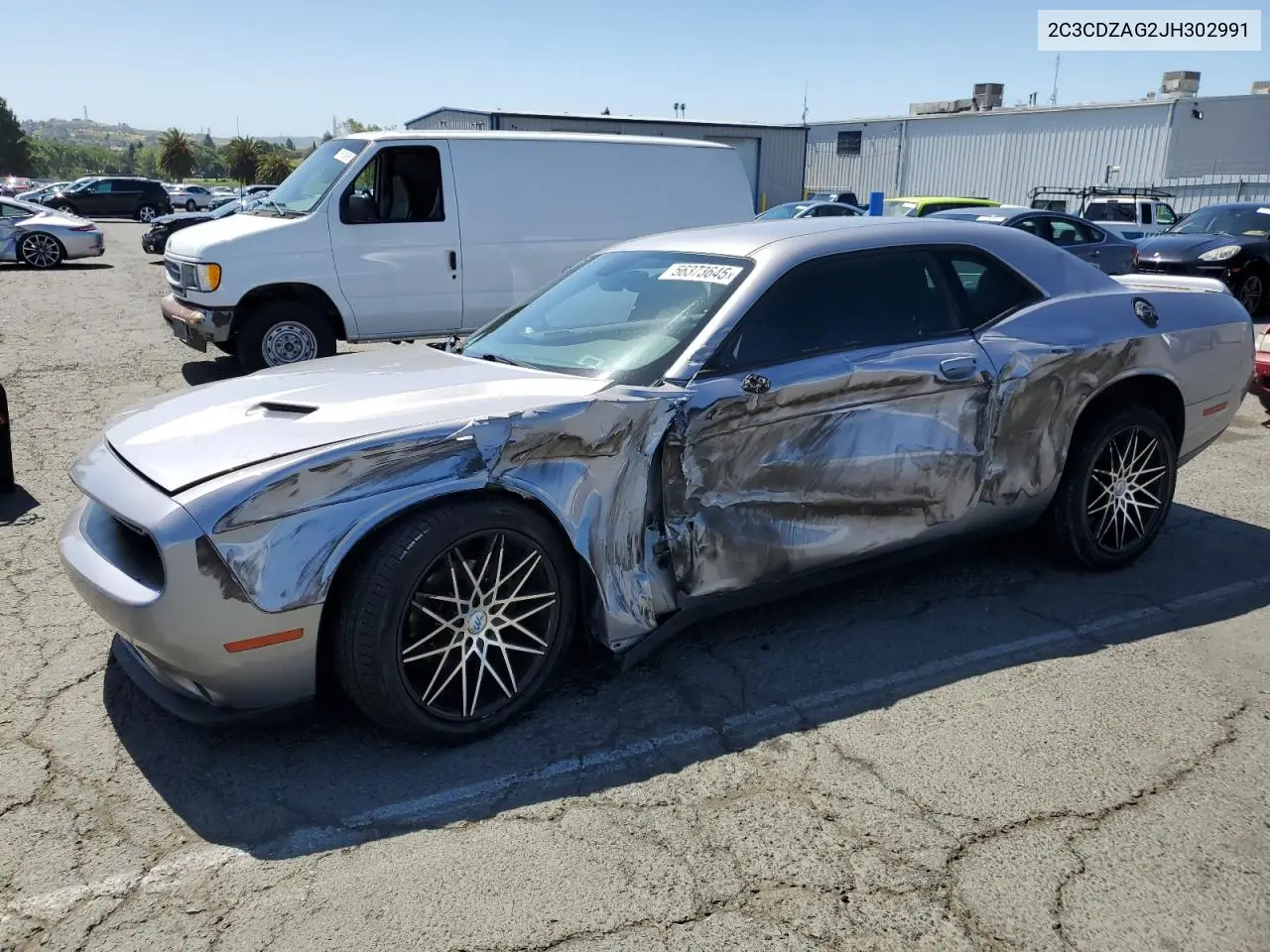 2018 Dodge Challenger Sxt VIN: 2C3CDZAG2JH302991 Lot: 56373645