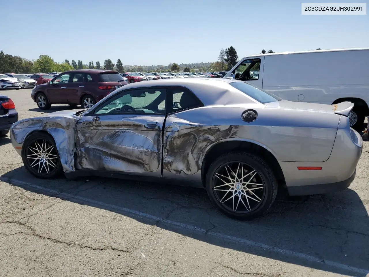 2018 Dodge Challenger Sxt VIN: 2C3CDZAG2JH302991 Lot: 56373645