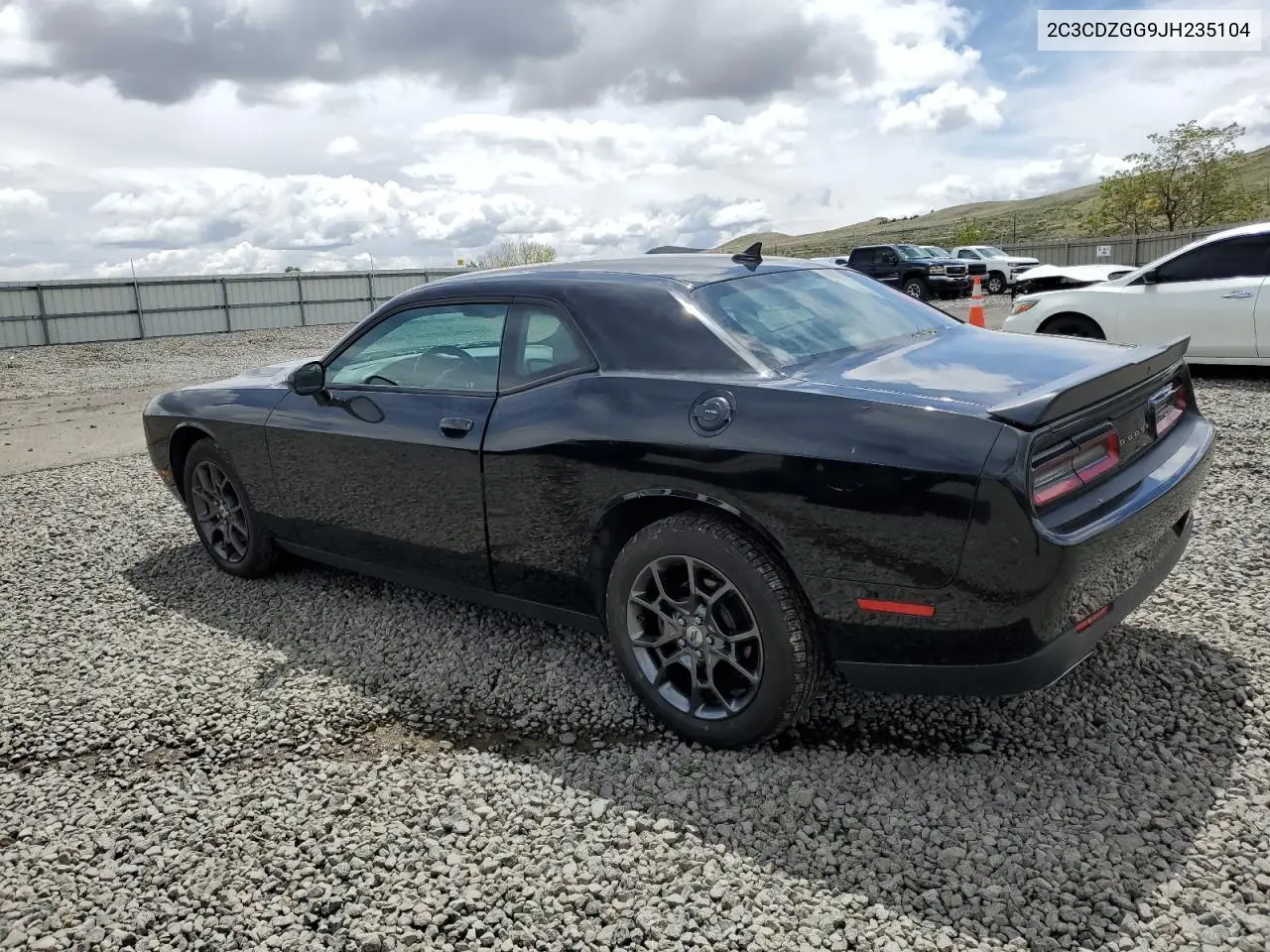 2018 Dodge Challenger Gt VIN: 2C3CDZGG9JH235104 Lot: 56687545