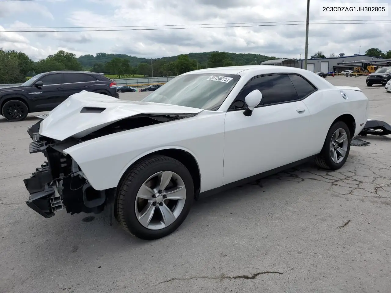 2018 Dodge Challenger Sxt VIN: 2C3CDZAG1JH302805 Lot: 56750015
