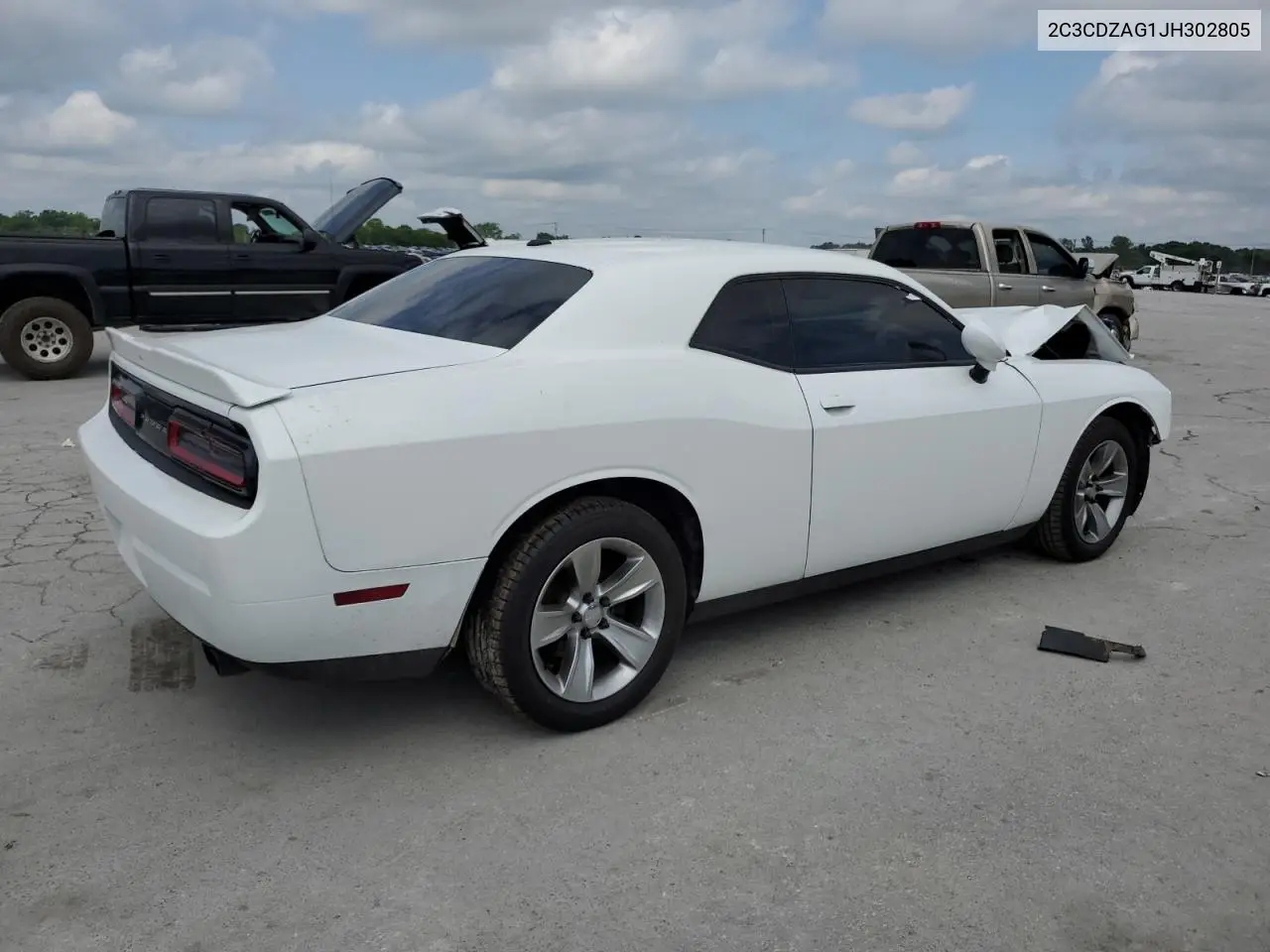 2018 Dodge Challenger Sxt VIN: 2C3CDZAG1JH302805 Lot: 56750015