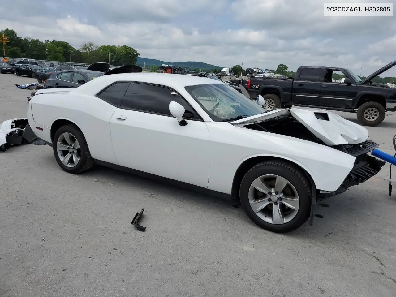 2018 Dodge Challenger Sxt VIN: 2C3CDZAG1JH302805 Lot: 56750015