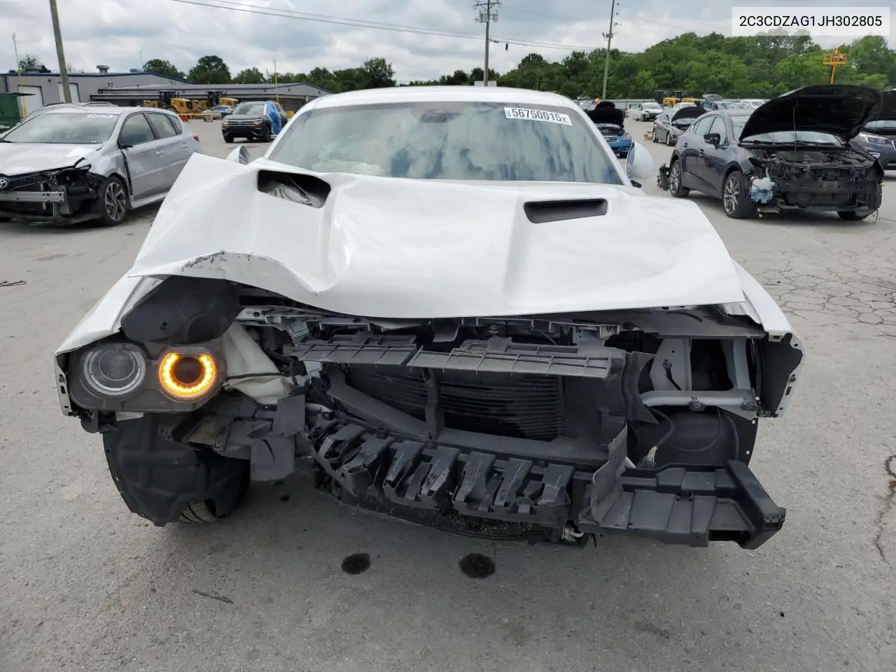 2018 Dodge Challenger Sxt VIN: 2C3CDZAG1JH302805 Lot: 56750015