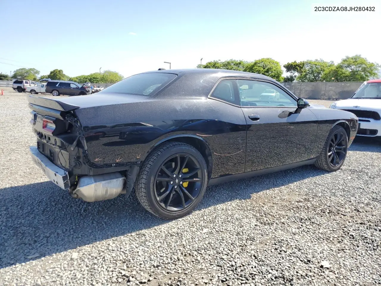 2018 Dodge Challenger Sxt VIN: 2C3CDZAG8JH280432 Lot: 56905215