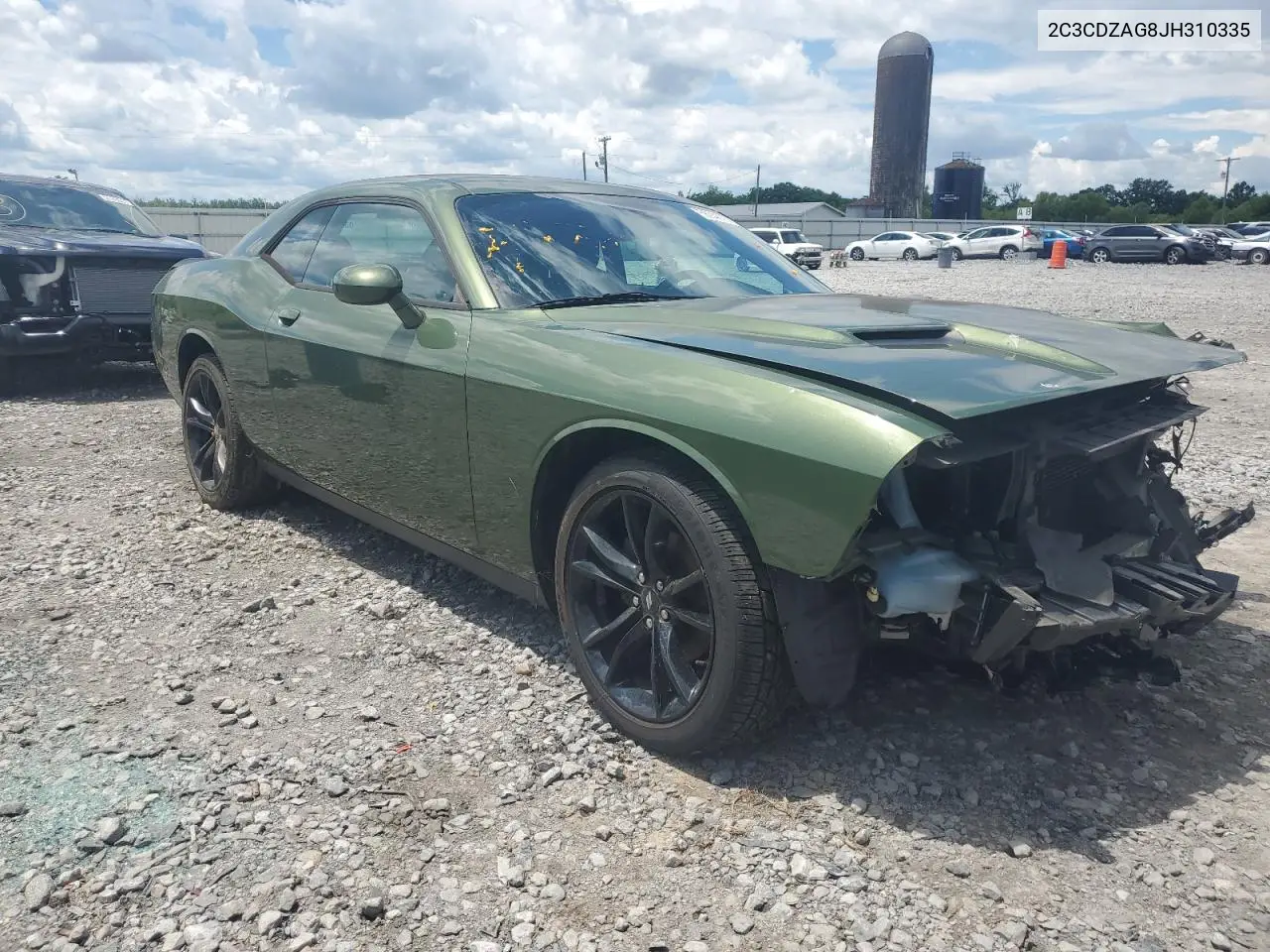 2018 Dodge Challenger Sxt VIN: 2C3CDZAG8JH310335 Lot: 56946255