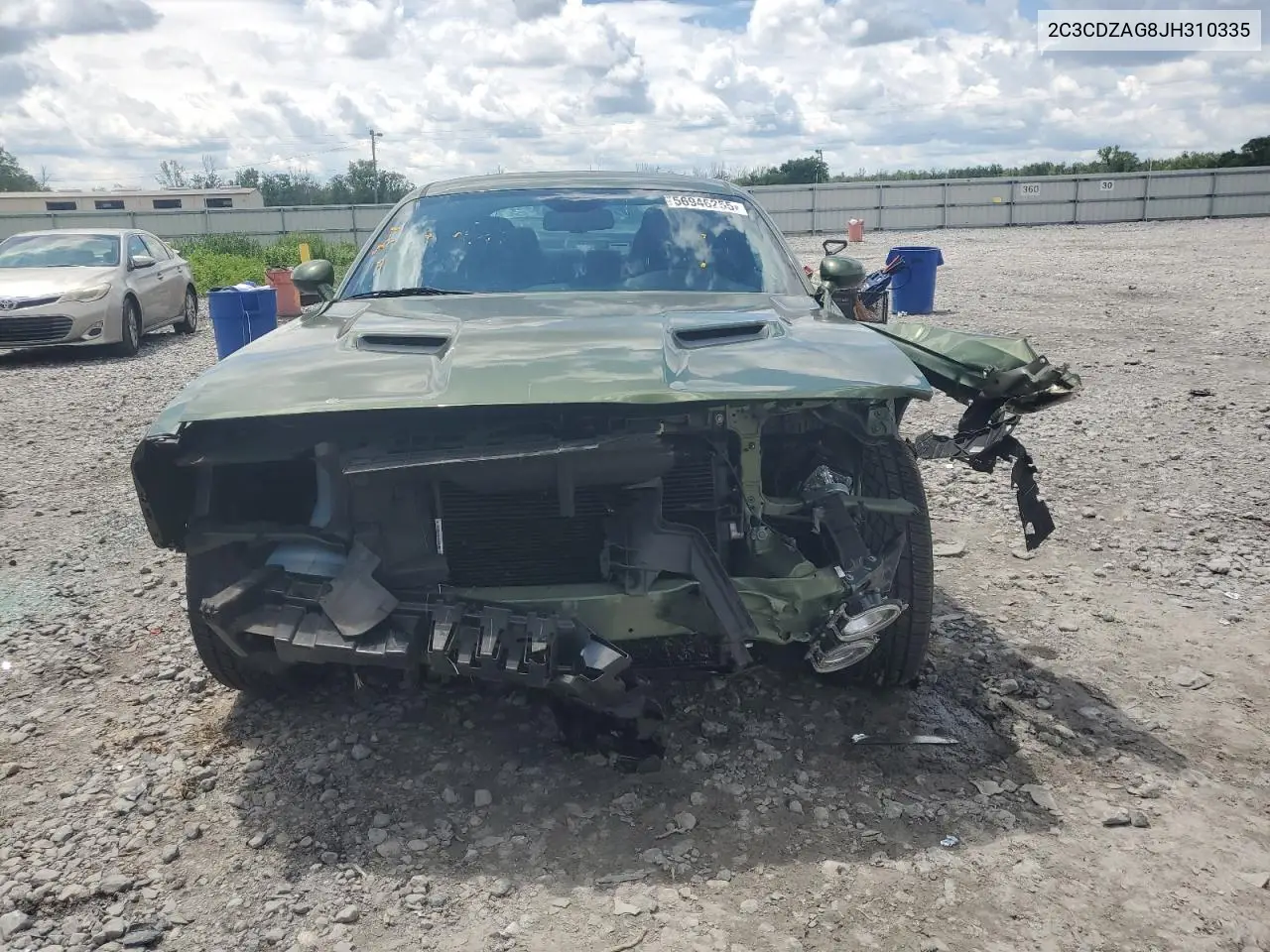 2018 Dodge Challenger Sxt VIN: 2C3CDZAG8JH310335 Lot: 56946255