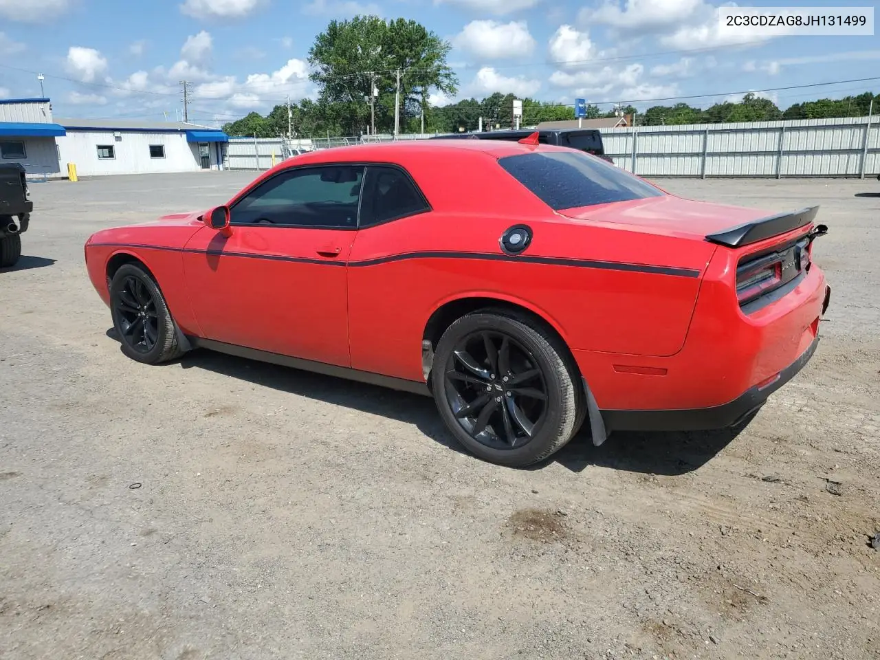 2018 Dodge Challenger Sxt VIN: 2C3CDZAG8JH131499 Lot: 62322555