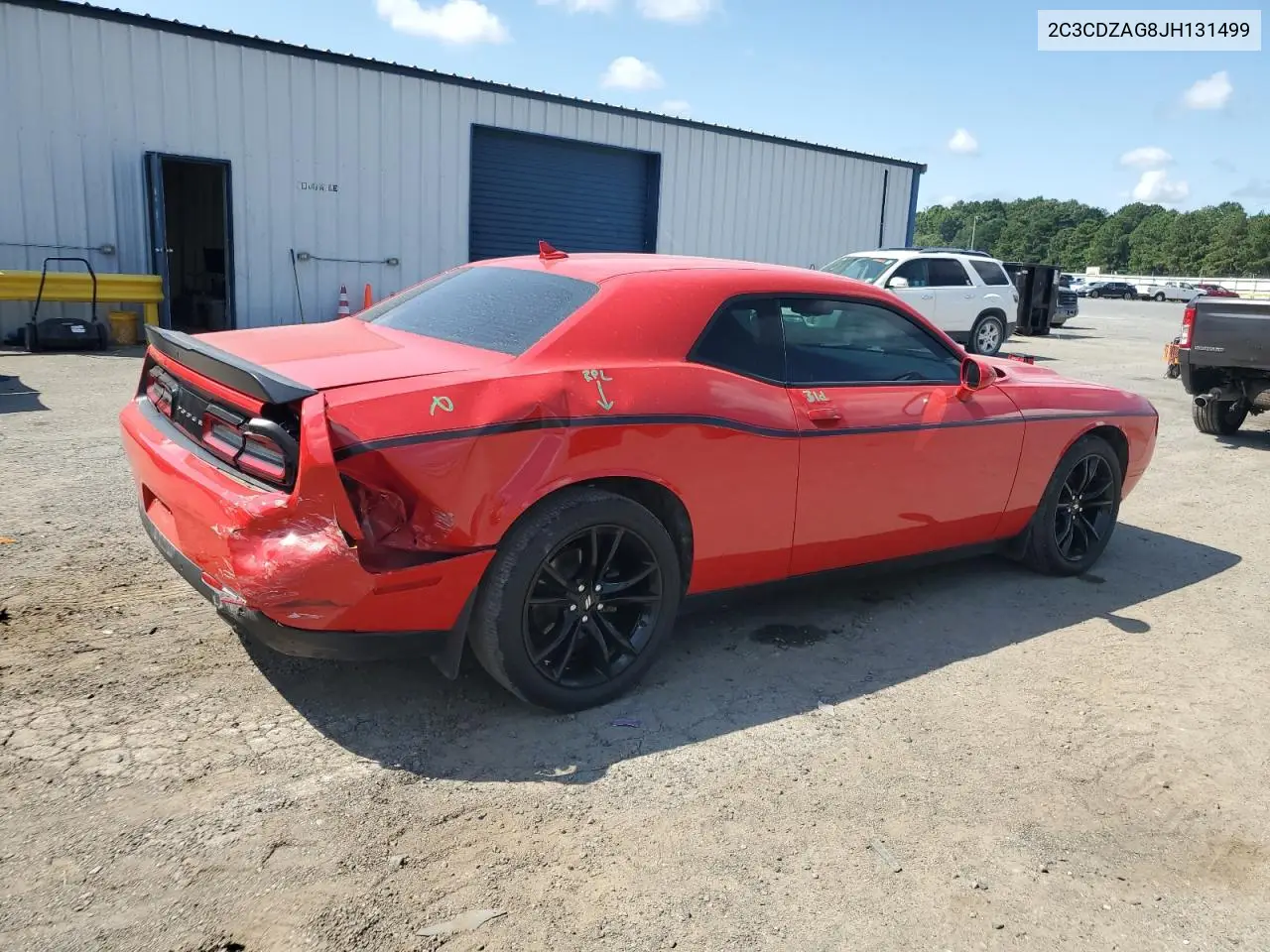 2018 Dodge Challenger Sxt VIN: 2C3CDZAG8JH131499 Lot: 62322555