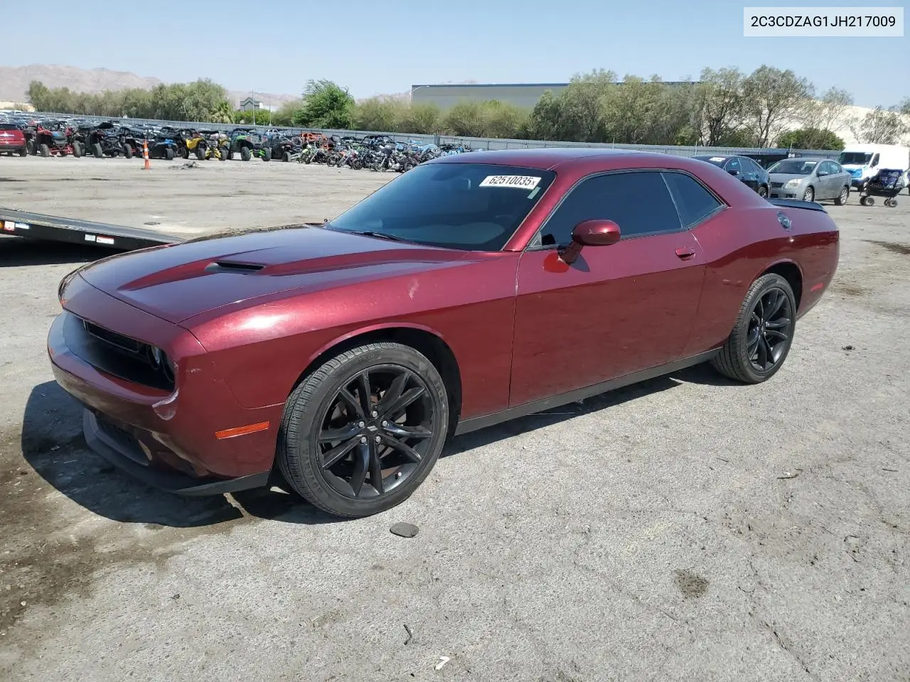 2018 Dodge Challenger Sxt VIN: 2C3CDZAG1JH217009 Lot: 62510035