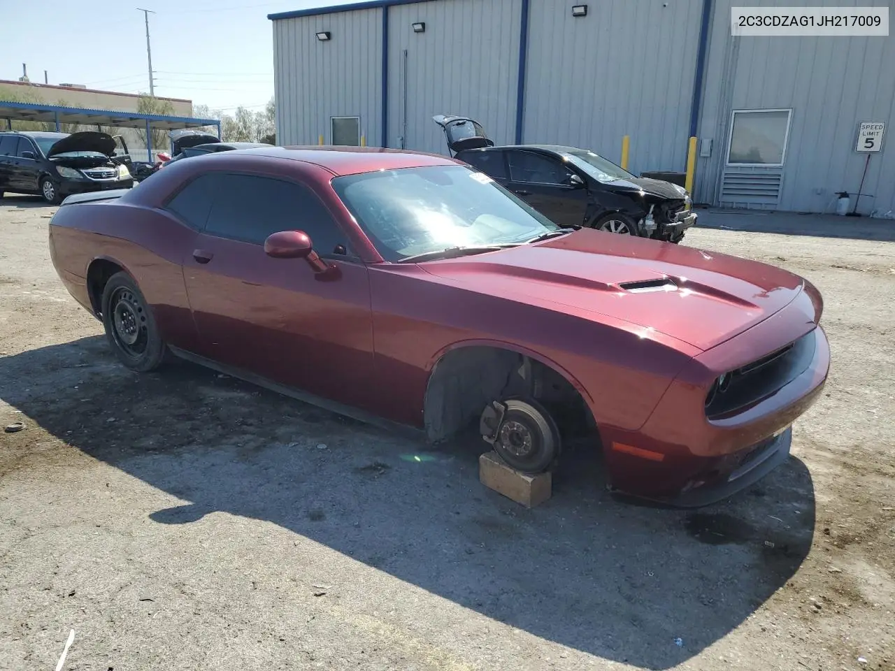 2018 Dodge Challenger Sxt VIN: 2C3CDZAG1JH217009 Lot: 62510035