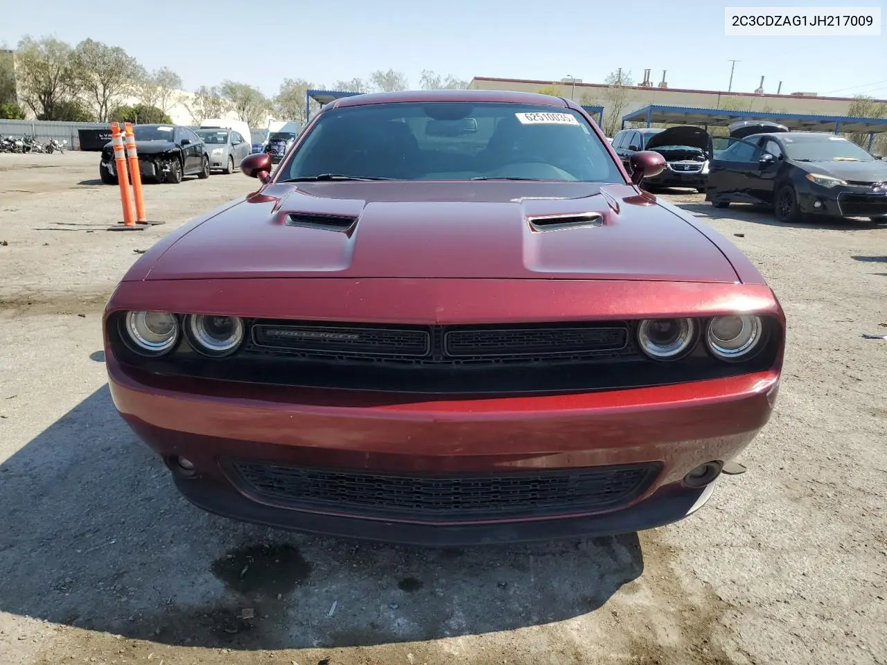 2018 Dodge Challenger Sxt VIN: 2C3CDZAG1JH217009 Lot: 62510035