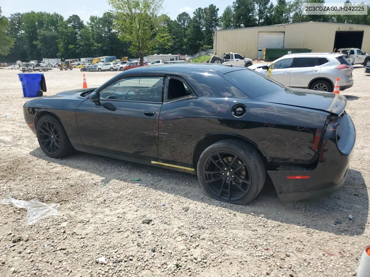 2018 Dodge Challenger Sxt VIN: 2C3CDZAG0JH242225 Lot: 62565285