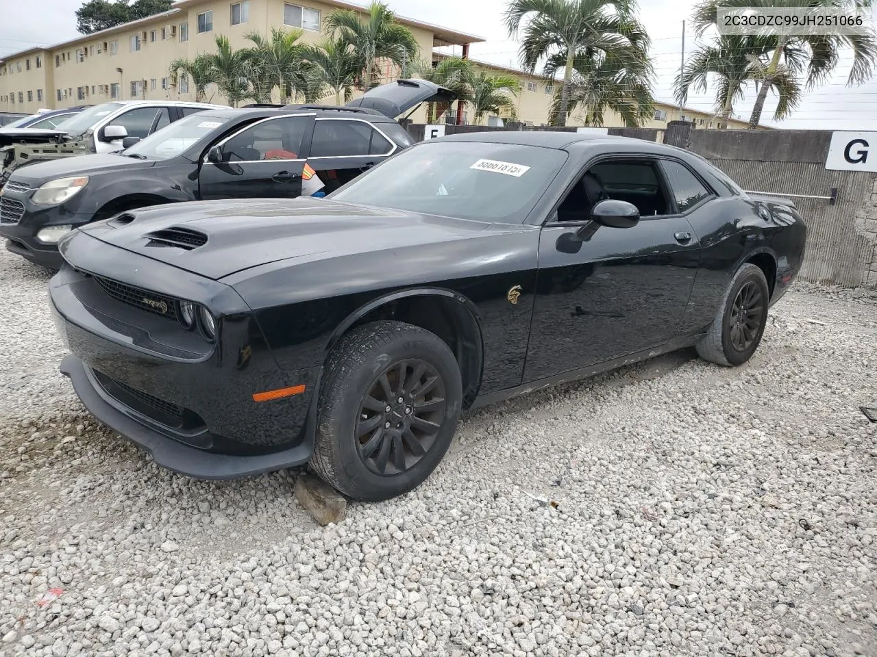 2018 Dodge Challenger Srt Hellcat VIN: 2C3CDZC99JH251066 Lot: 88661815