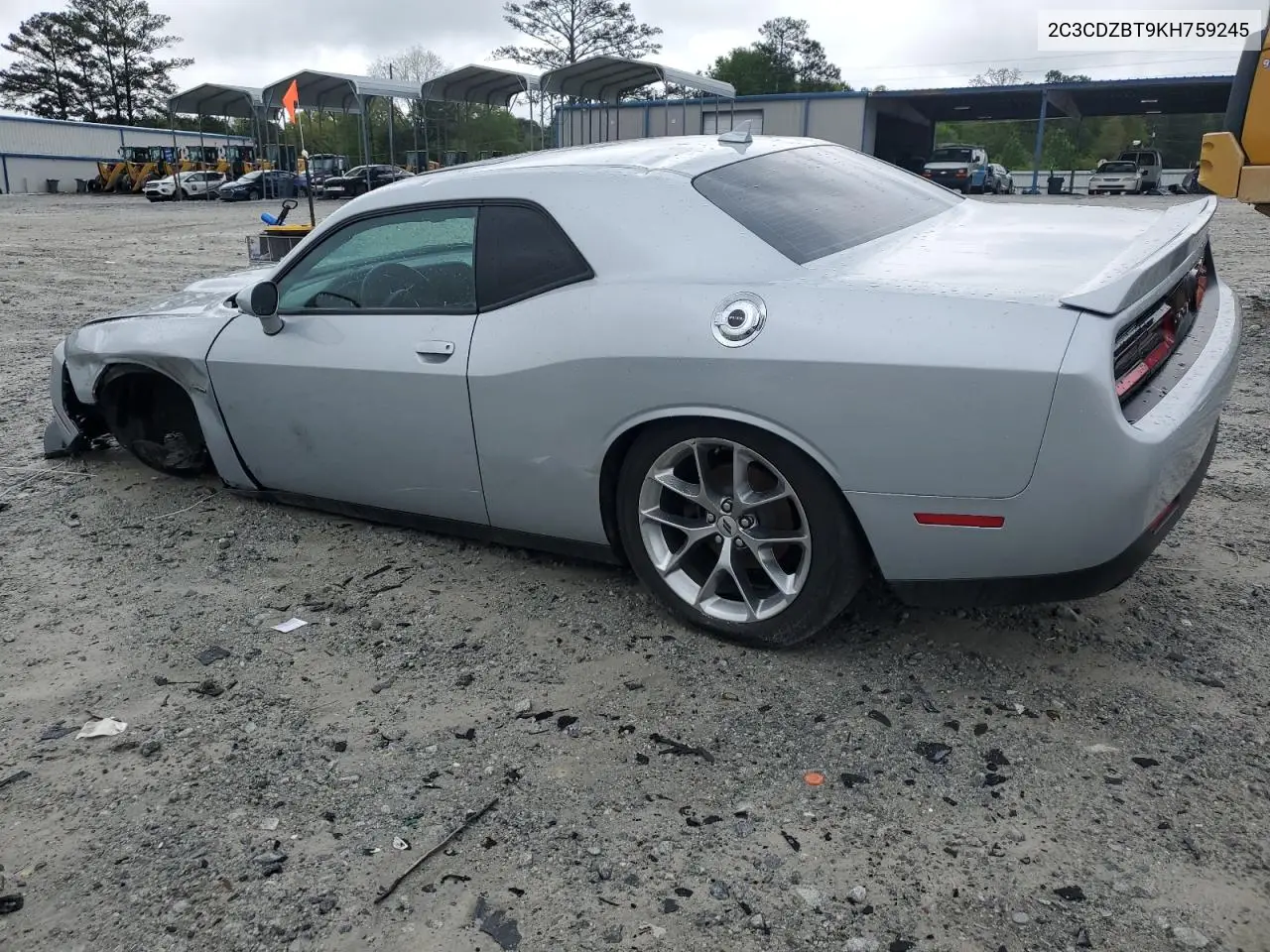 2019 Dodge Challenger R/T VIN: 2C3CDZBT9KH759245 Lot: 51843165
