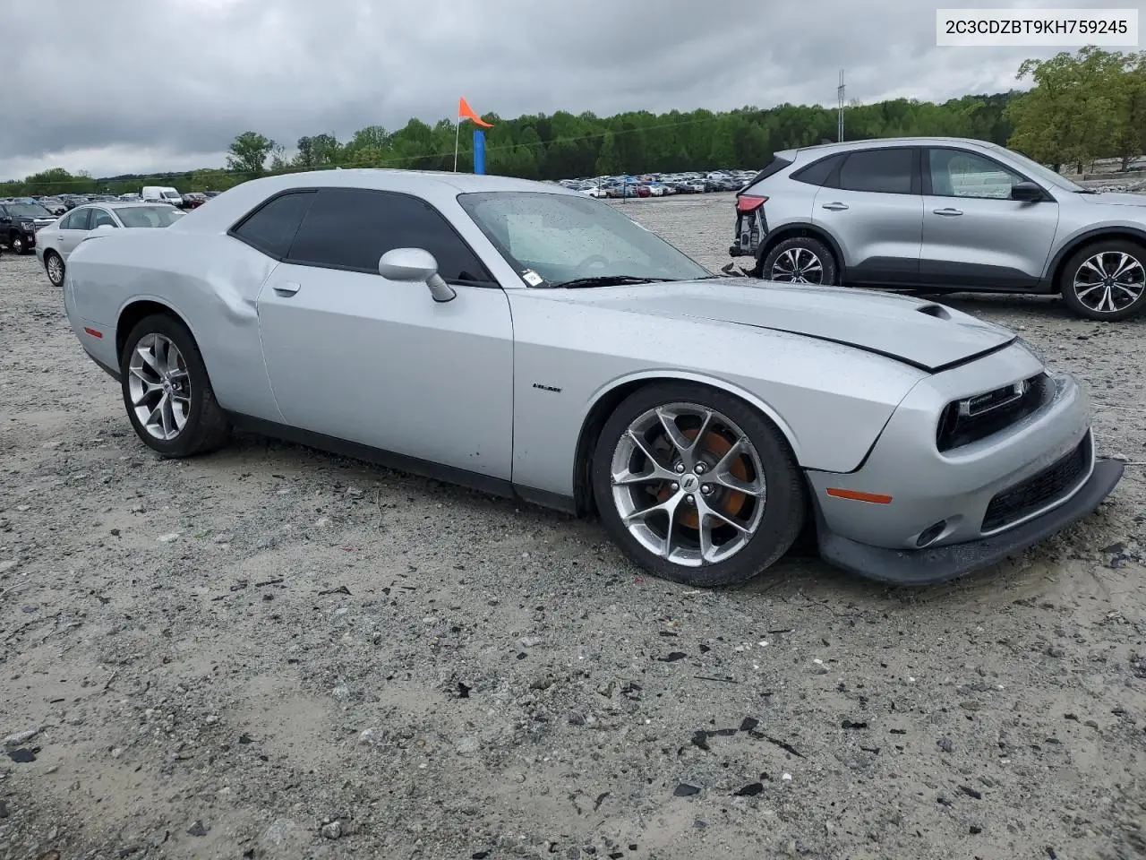 2019 Dodge Challenger R/T VIN: 2C3CDZBT9KH759245 Lot: 51843165