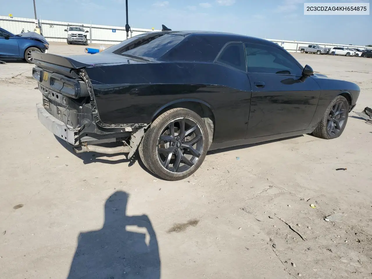 2019 Dodge Challenger Sxt VIN: 2C3CDZAG4KH654875 Lot: 56799735