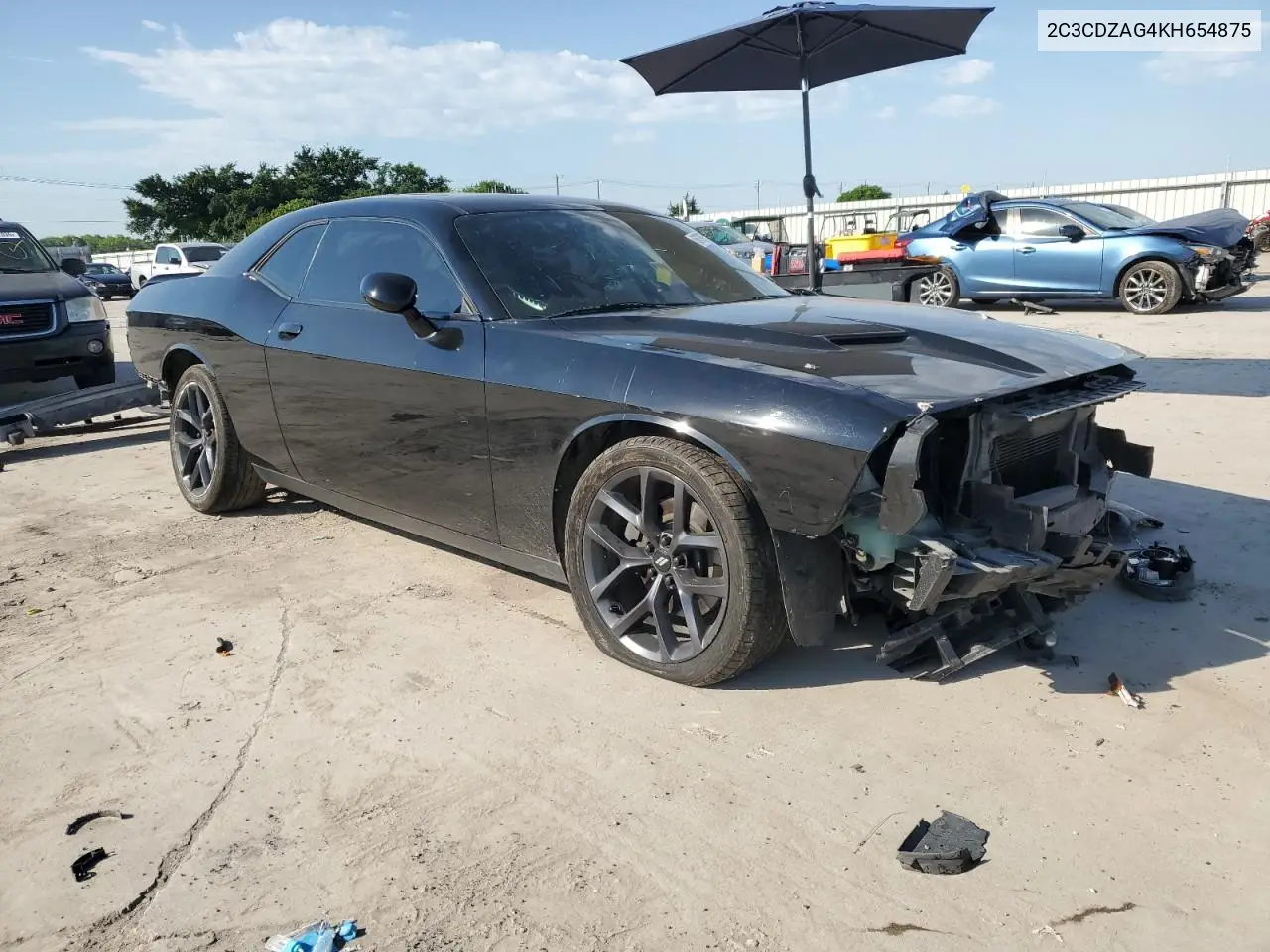 2019 Dodge Challenger Sxt VIN: 2C3CDZAG4KH654875 Lot: 56799735