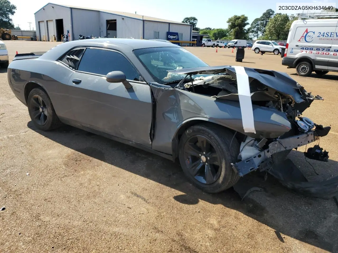2019 Dodge Challenger Sxt VIN: 2C3CDZAG5KH634649 Lot: 57070095