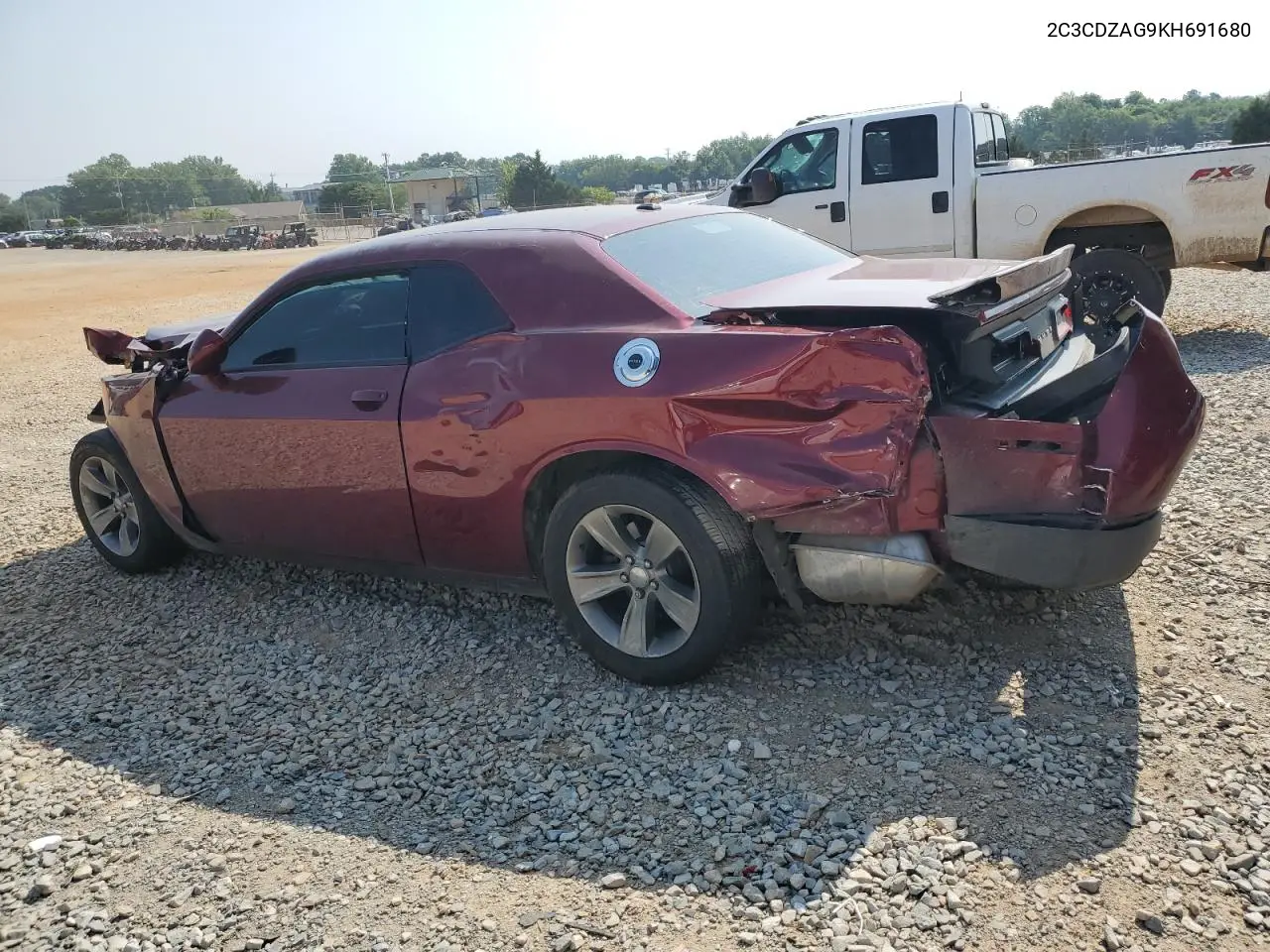 2019 Dodge Challenger Sxt VIN: 2C3CDZAG9KH691680 Lot: 59354865