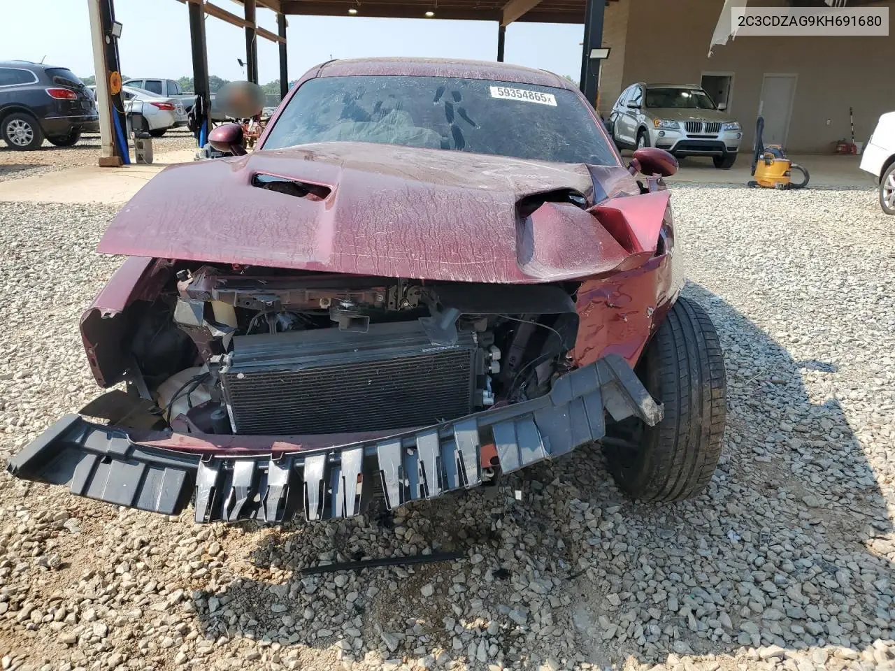 2019 Dodge Challenger Sxt VIN: 2C3CDZAG9KH691680 Lot: 59354865