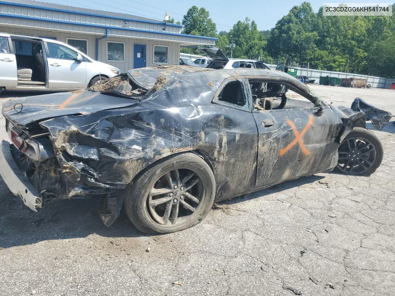 2019 Dodge Challenger Sxt VIN: 2C3CDZGG6KH541744 Lot: 61930395