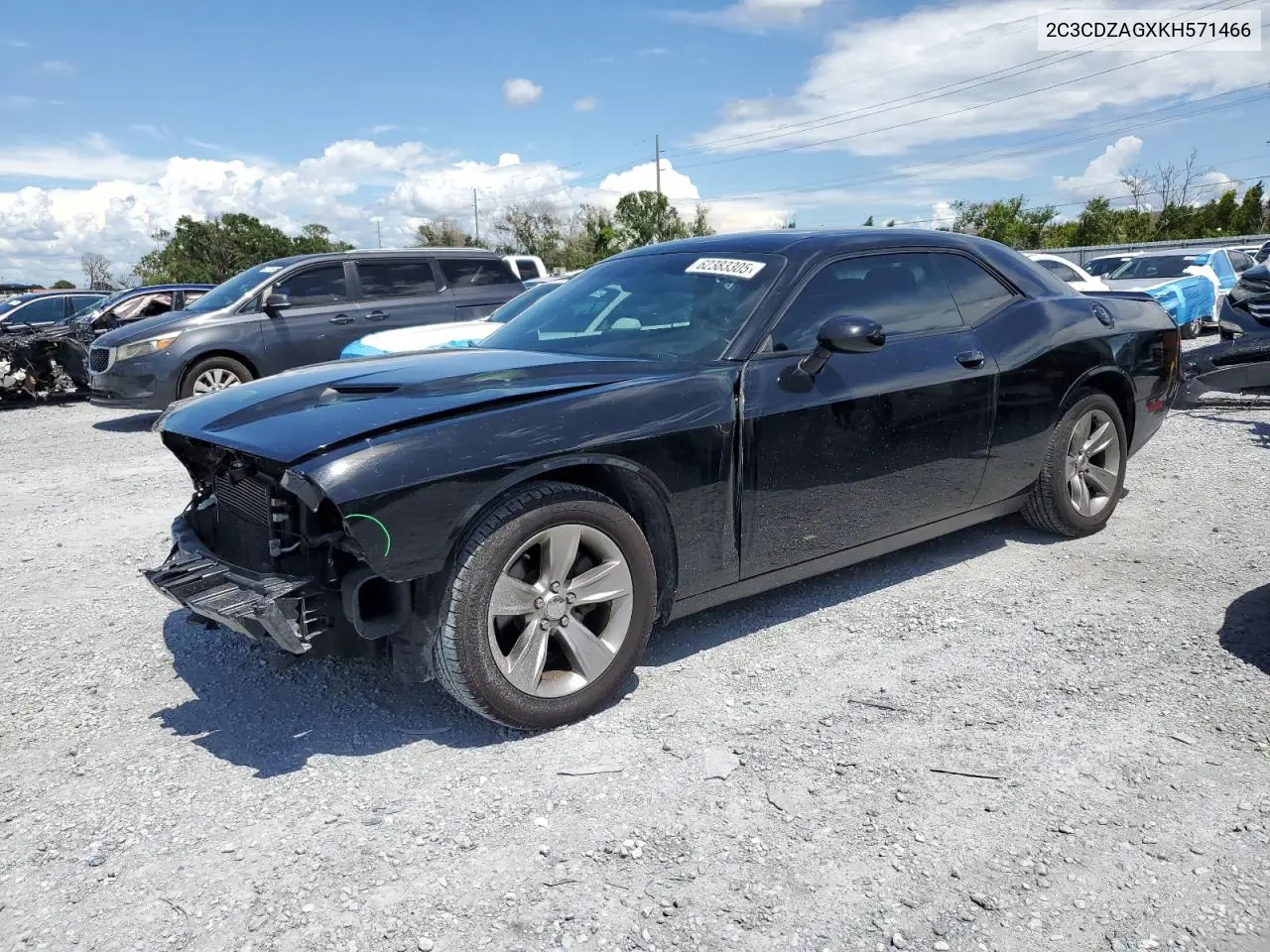 2019 Dodge Challenger Sxt VIN: 2C3CDZAGXKH571466 Lot: 62383305
